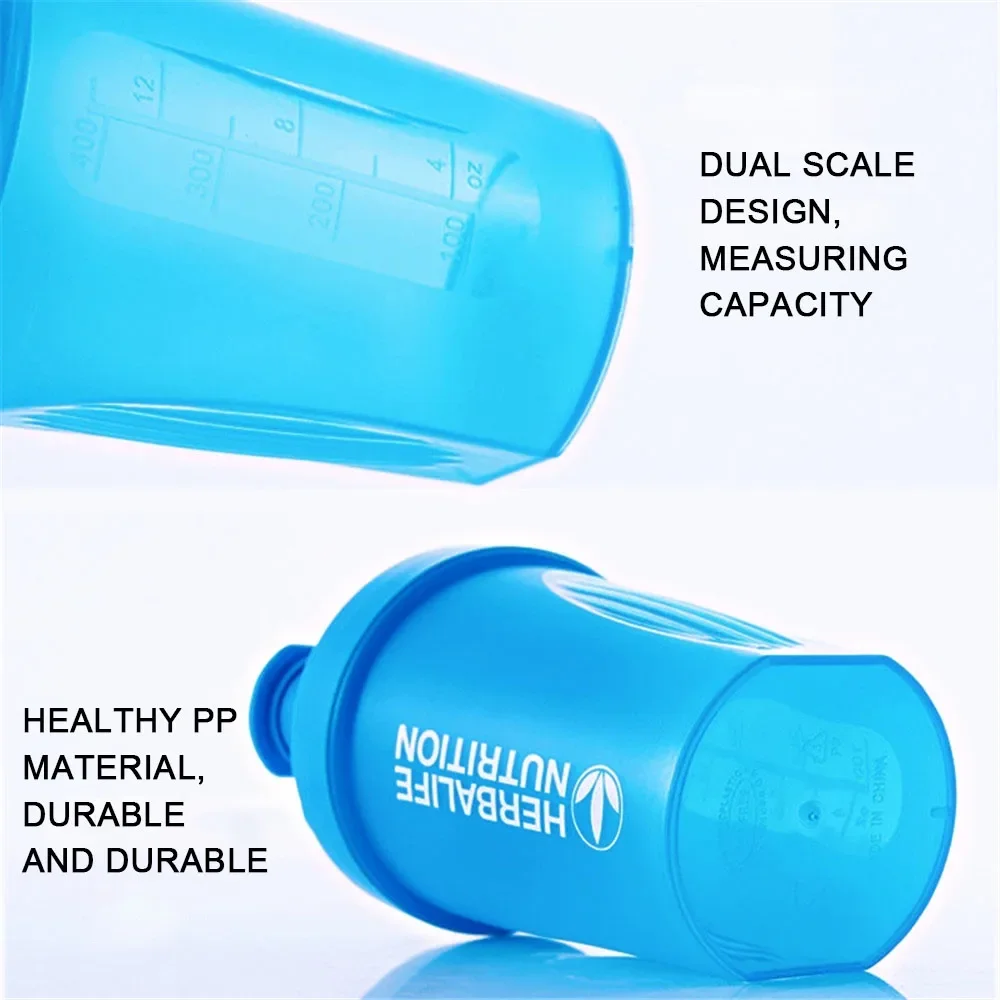 400ML Shaker Bottle Plastic Protein Shakes Bottle with Whisk Leakproof for Powder Protein Shaker Gym Sport Bottle BPA free