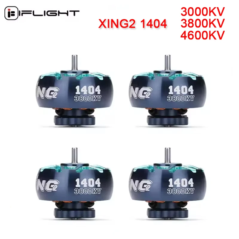 

4 шт. iFlight XING2 1404 3000 кВ/3800 кВ/4600 кВ 2S-4S зубочистка сверхлегкий двигатель (унибell) для FPV