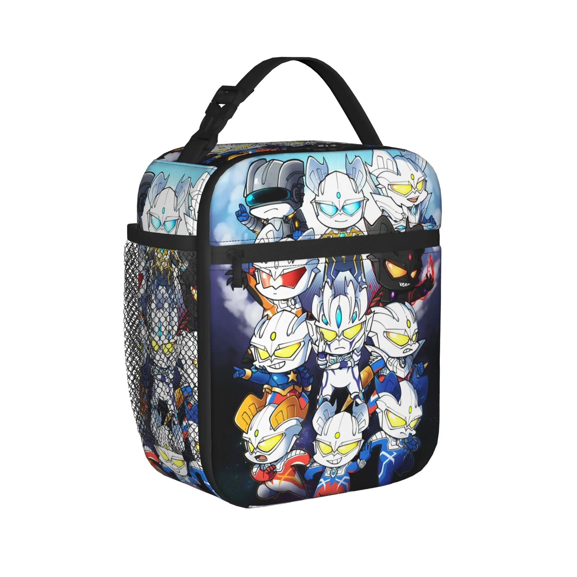 Lunch Bag Ultraman Picnic Lunch Box For Girls  Aesthetic Convenient Custom Tote Food Bags
