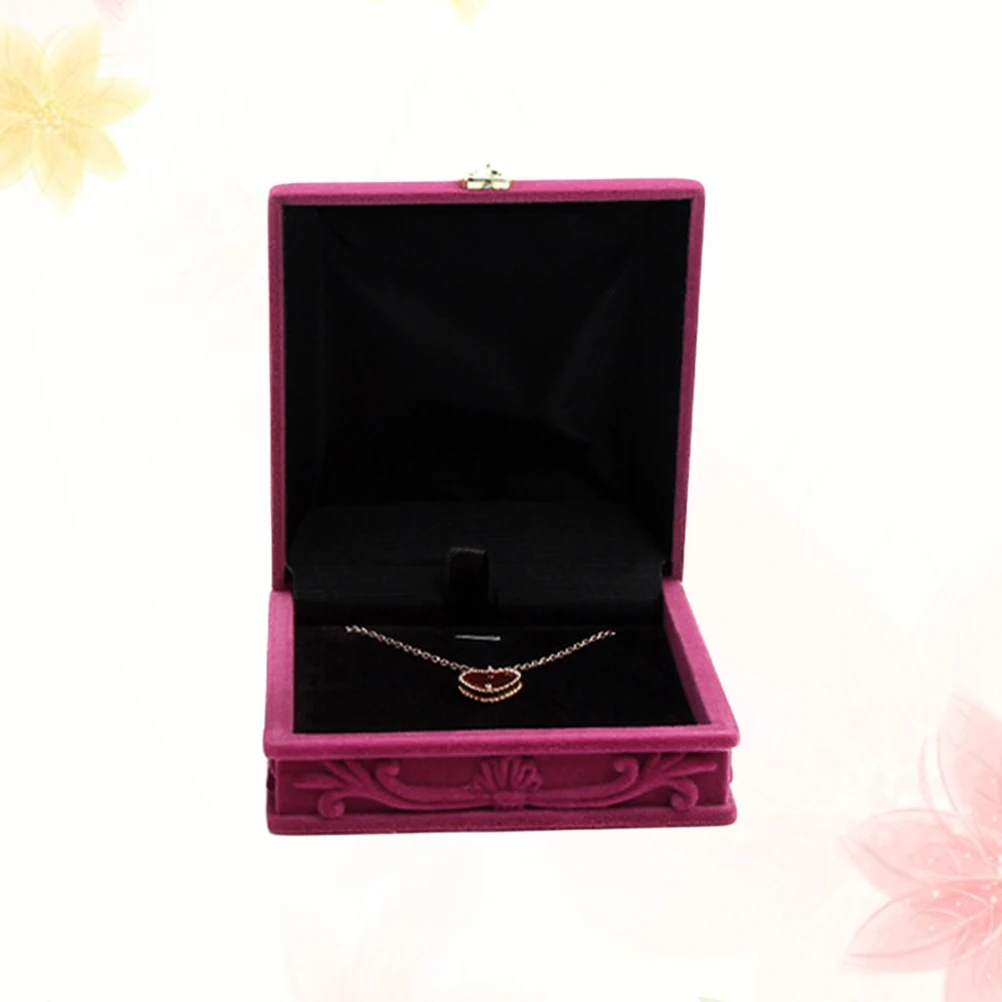 

Чехол для хранения ювелирных изделий, ganizer, изысканный дизайн розы, мягкая флокированная прочная подарочная коробка для путешествий, подарок на день рождения, Рождество, свадьбу, день Святого Валентина