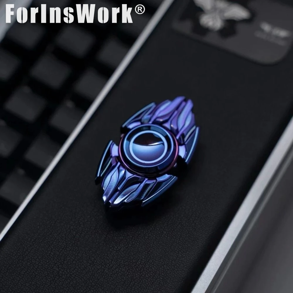 HOPE Studio Silent Dual-Blade Fingertip Spinner Trendy Stress Relief EDC Toy Anxiety Toy Spinning Toy