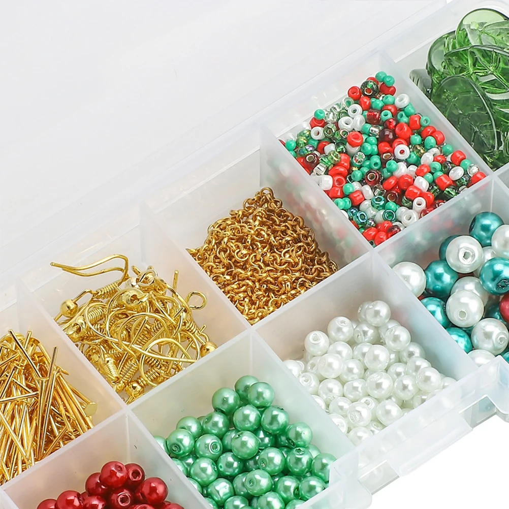 

DIY Earring Materials High Quality Glass Alloy Plastic Beads Jewelry Making Supplies Accessories Christmas Stylish Practical