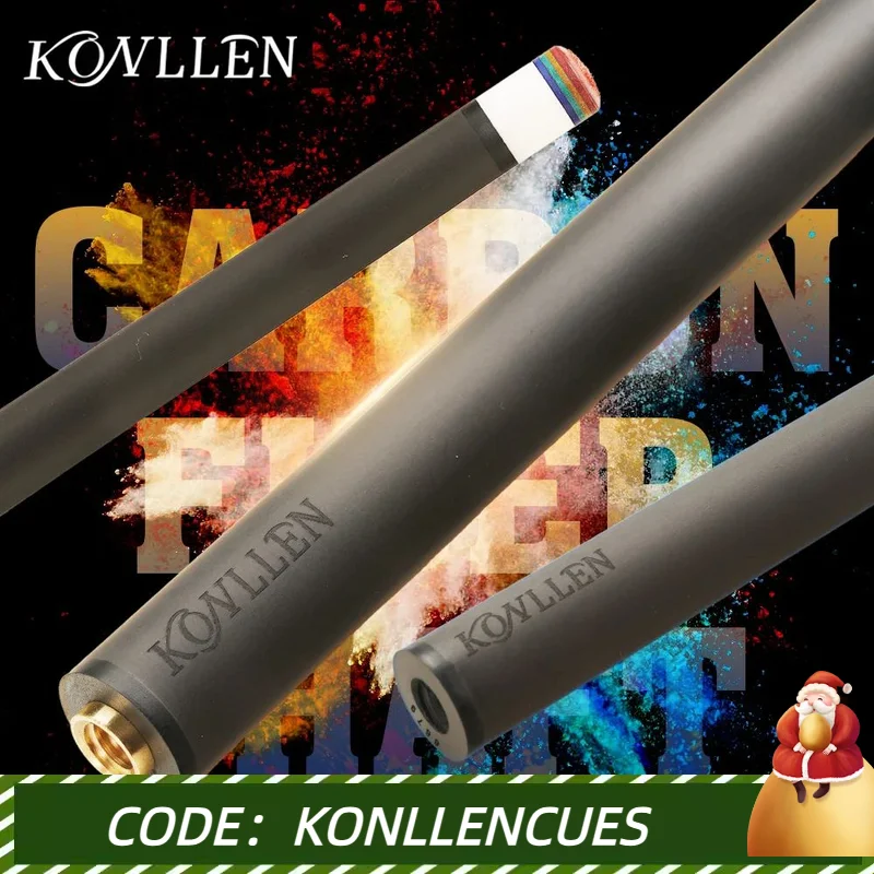 

KONLLEN-Carbon Fiber Billiard Cue Stick Shaft, Carom, Libre Cue Stick, Uni-Loc, Radial, 3/8*8 Pin Joint, Single Shaft for PERI