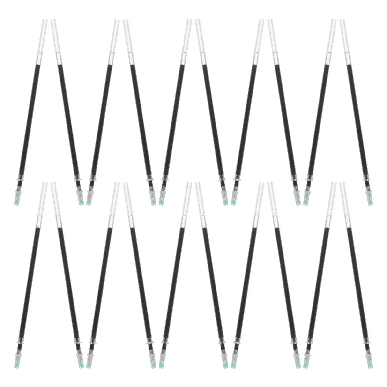 

150 шт. сменных стержней для шариковых ручек, тонкие черные гелевые ручки для подписи и рисования, запасные части