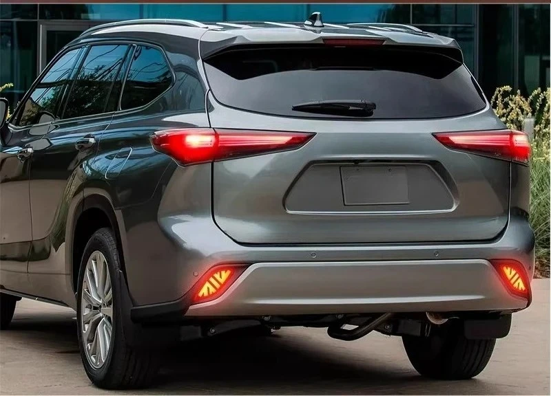 For Toyota Highlander 2021-2026 Car Rear Bumper Light Reflector LED Driving Brake Warning Light Turn Signal Navigation Light detail image 12