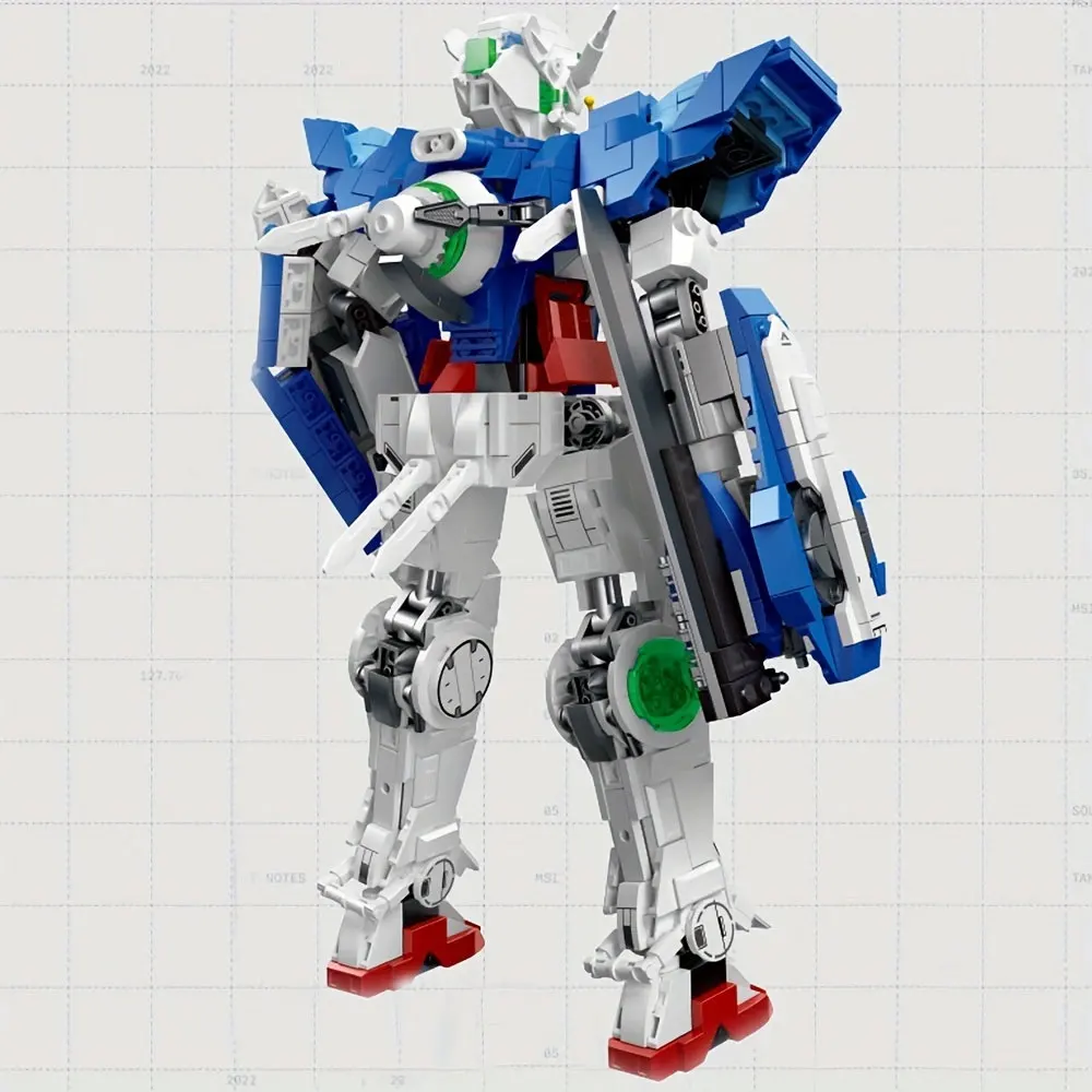 In stock Anime Gun games steam Robot Building Blocks GN-001 Exia Toys Model Toys Christmas Gifts 1042pcs