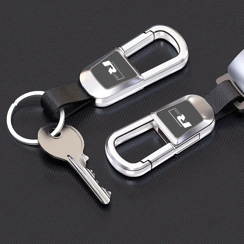 Cup Holders 2026 For Volkswagen VW Rline Logo Beetle MK6 GTI GTD Golf 7 Tiguan Touareg Polo CC Jetta Metal Car Keychain Keyring - view 4
