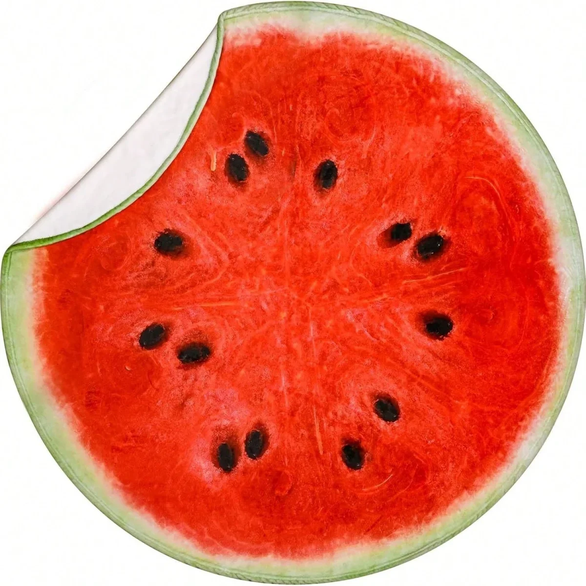 Watermelon Fruit Throw Blanket Fresh Red Green Color for Beach Camping Picnic Car Sofa Cozy Warm Plush Fleece Soft Touch Decor