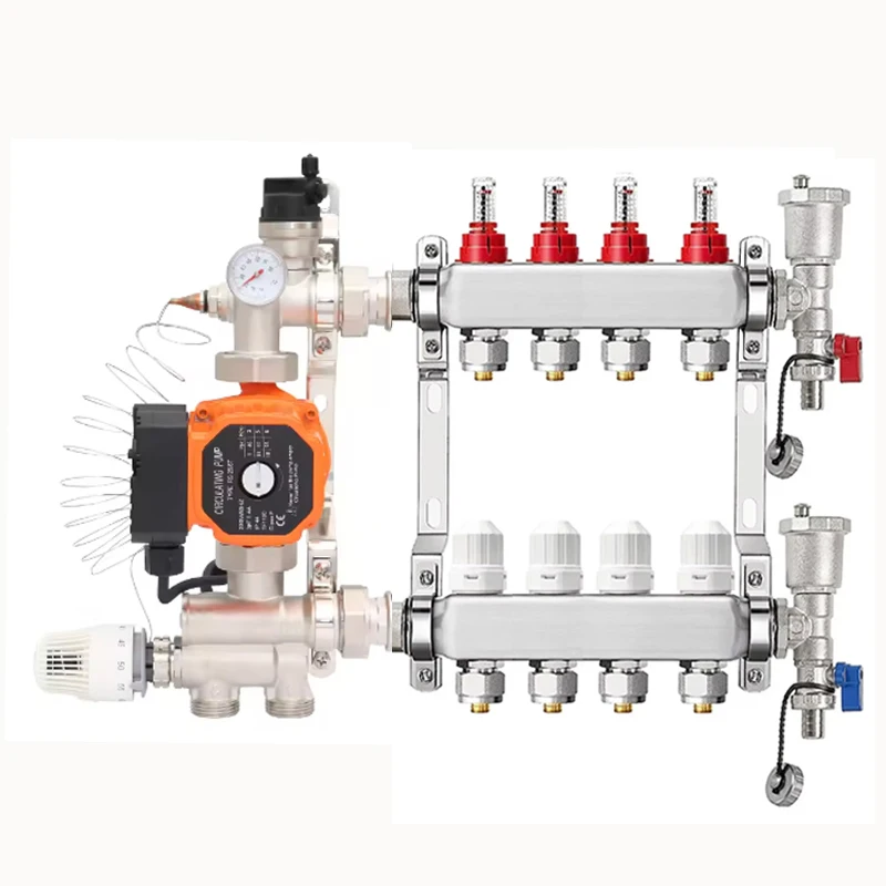 Includes pump, flow meter, adjustable stainless steel manifold, and 3/4' x Φ16mm or 3/4' x Φ20mm adapter.