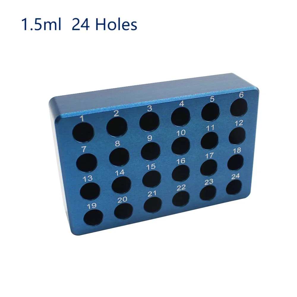 Biosharp 0.2ml/1.5ml/2.0ml Low Temperature Metal Ice Box (pointed Bottom & Flat Bottom) 24/60/96 Holes Aluminum Alloy Material