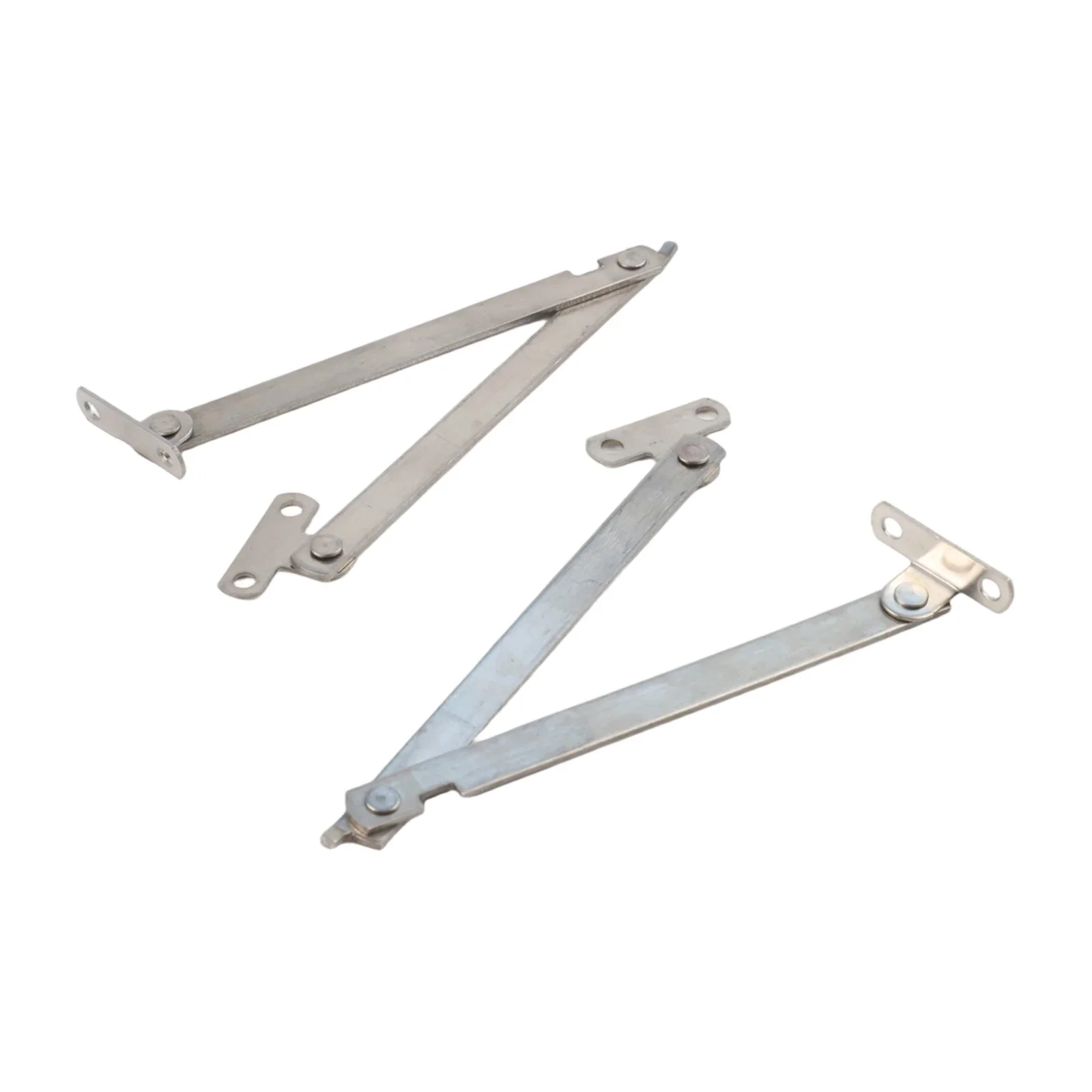 2 Pack Stainless Steel Folding Pull Rod Support For Cabinet Doors Lift-Up Mechanism And Sliding Door Applications