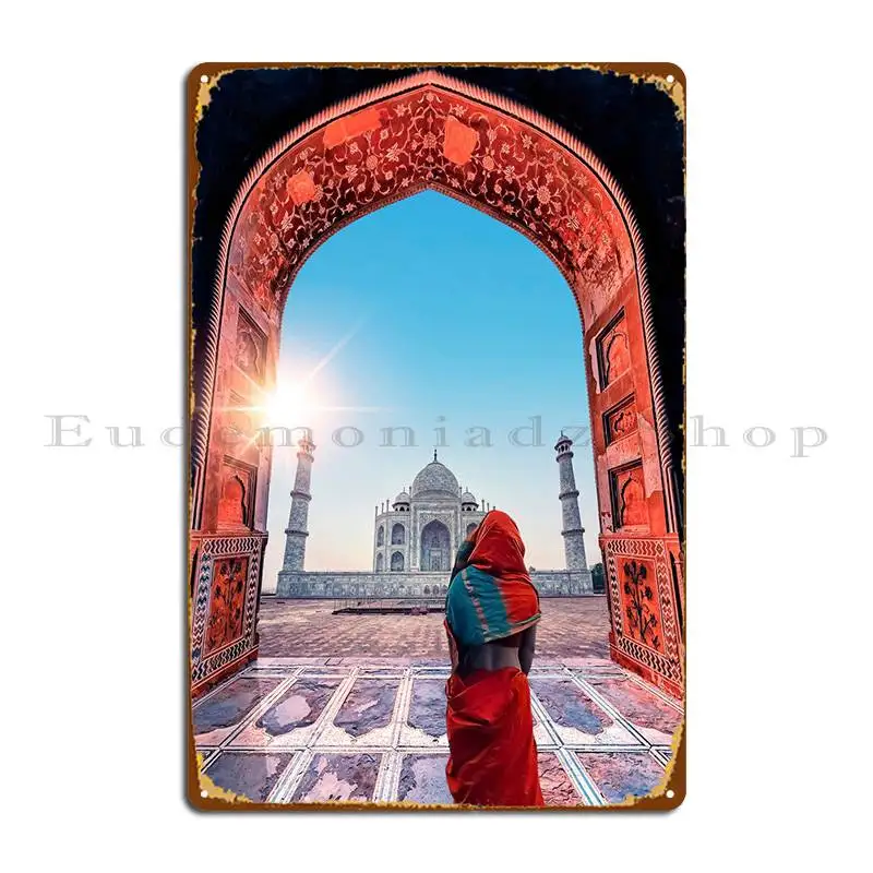 A Journey To The Taj Mahal Metal Plaque Poster Printed Garage Plaques Pub Pub Plates Tin Sign Poster