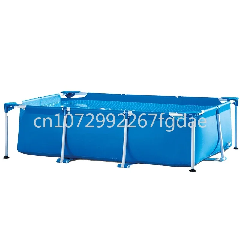 28271 2.6 Meters X 1.6 Meters X 0.65 Meters Rectangular Frame Swimming Pool Large Metal Frame Backyard Swimming Pool