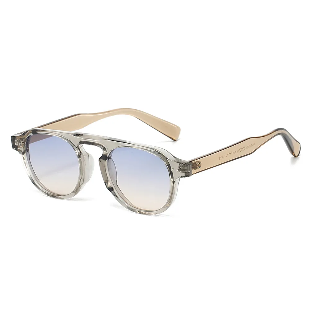New Arrival TR90 Sunglasses Women Men Pilot Style Retro Sun Glasses UV400 Driving Travel Rivets Decoration Shades image 2