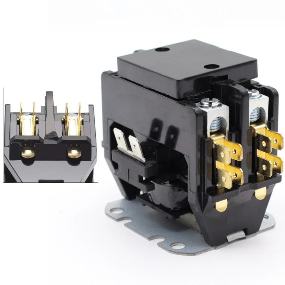 For air conditioner AC contactor 2 poles 30 amps 220V coil voltage suitable for compressor and condenser units