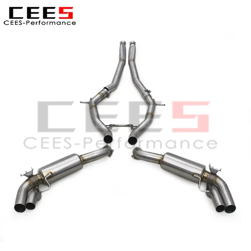 CEES Racing Stainless Steel Escape Exhaust Pipe Muffler For Mercedes-Benz S63 AMG COUPE C217 5.5T 2012-2019