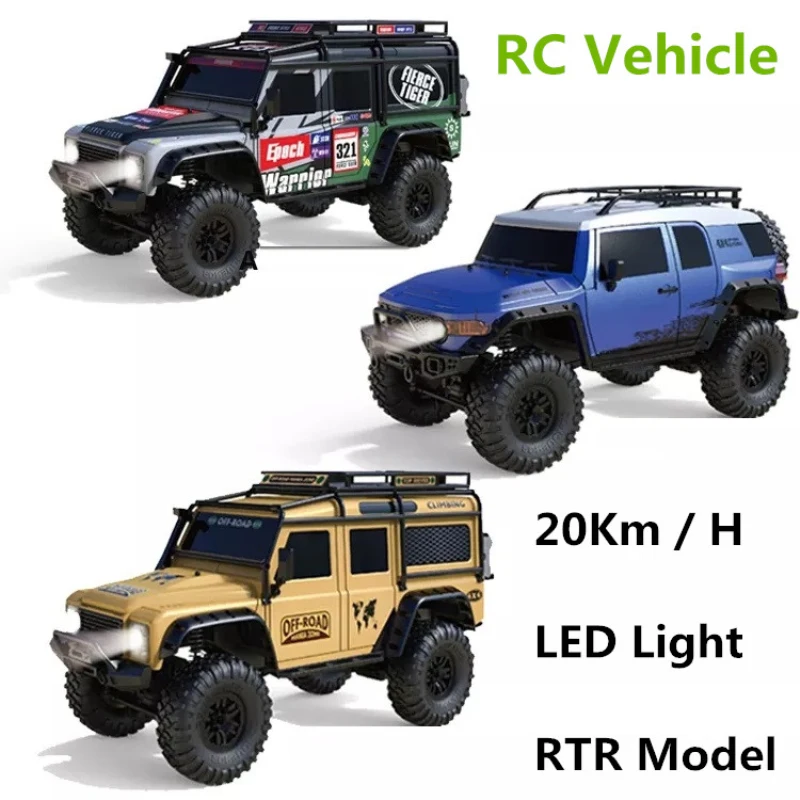 

MBL 1:10 Proportional RC Car Toys 4WD Remote Control Vehicle Retro Vehicle LED Light RTR Truck Toys For Children