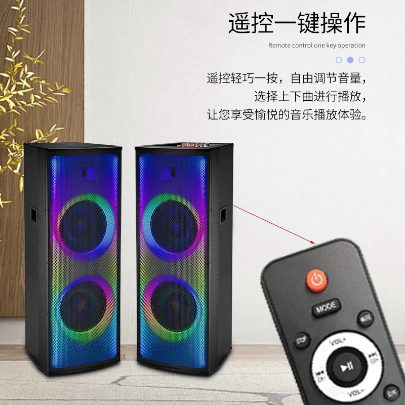 With wireless microphone, high-power outdoor square dance karaoke Bluetooth speaker