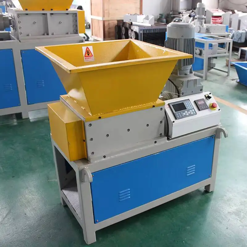 

Industrial Mini Scrap Metal Steel Aluminum Can Double Pump Car Tire Recycling Plastic Crusher