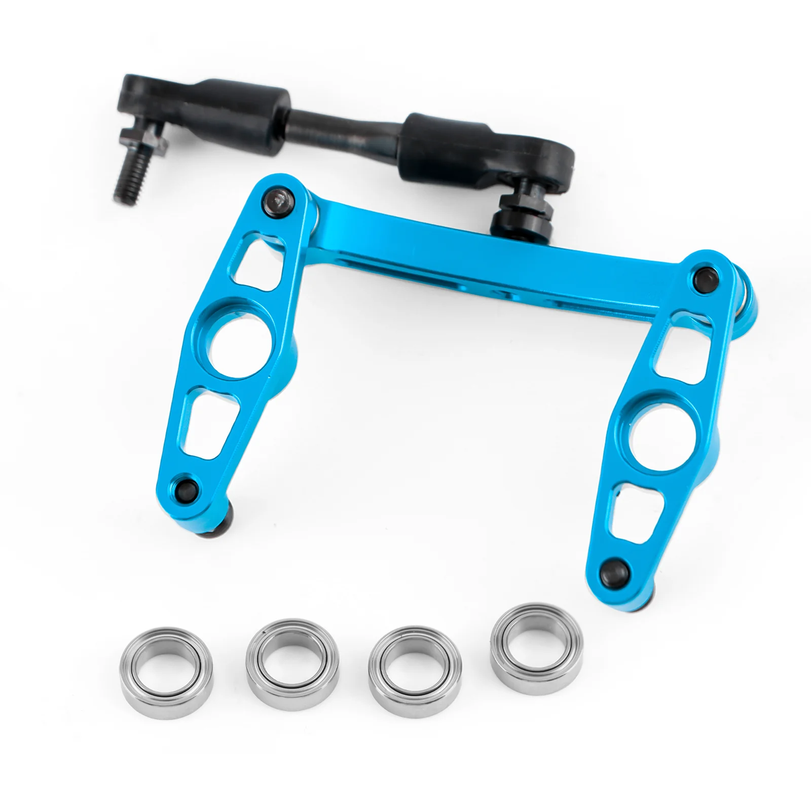 

Aluminum Alloy Ball Bearing Crank Steering Kit for Tamiya TT-02 1/10 Scale RC Car Upgrade Parts