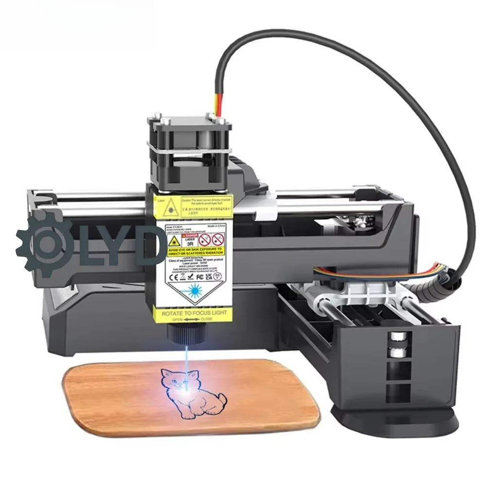 0.5W Diode Laser Engraver Entry Level Beginner Friendly Desktop Mobile App High Speed Plastic Marking Machine