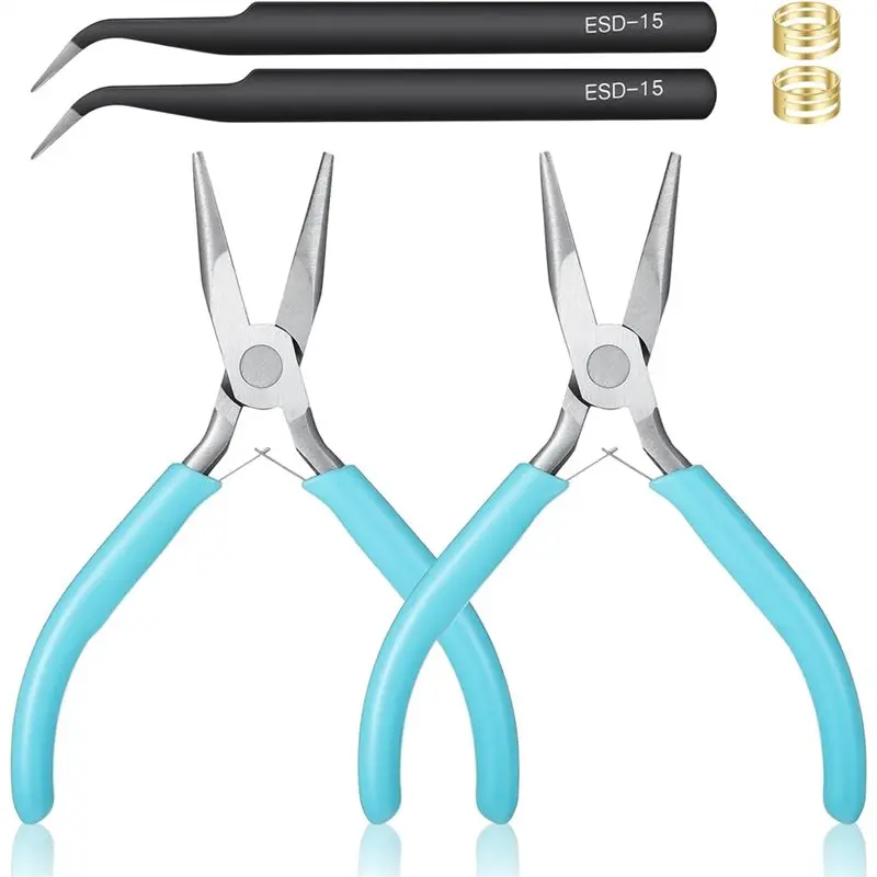 

BAAR-Набор ювелирных плоскогубцев, круглые, изогнутые плоскогубцы, кусачки для изготовления ювелирных изделий, ремонта, обмотки проволоки