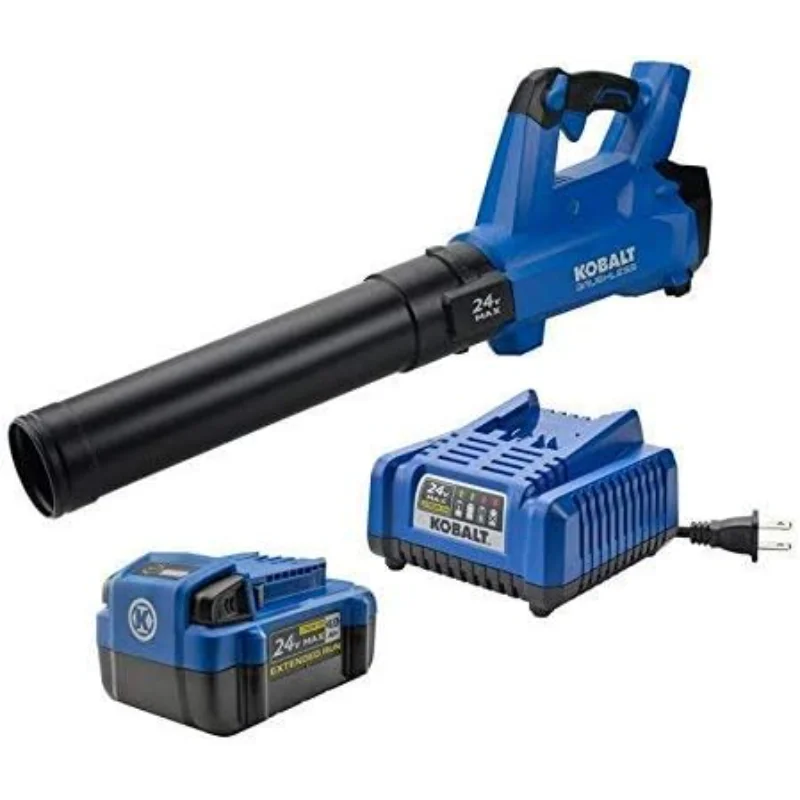 

Kobalt 24-Volt Max Lithium Ion 410-CFM Brushless Cordless Electric Leaf Blower