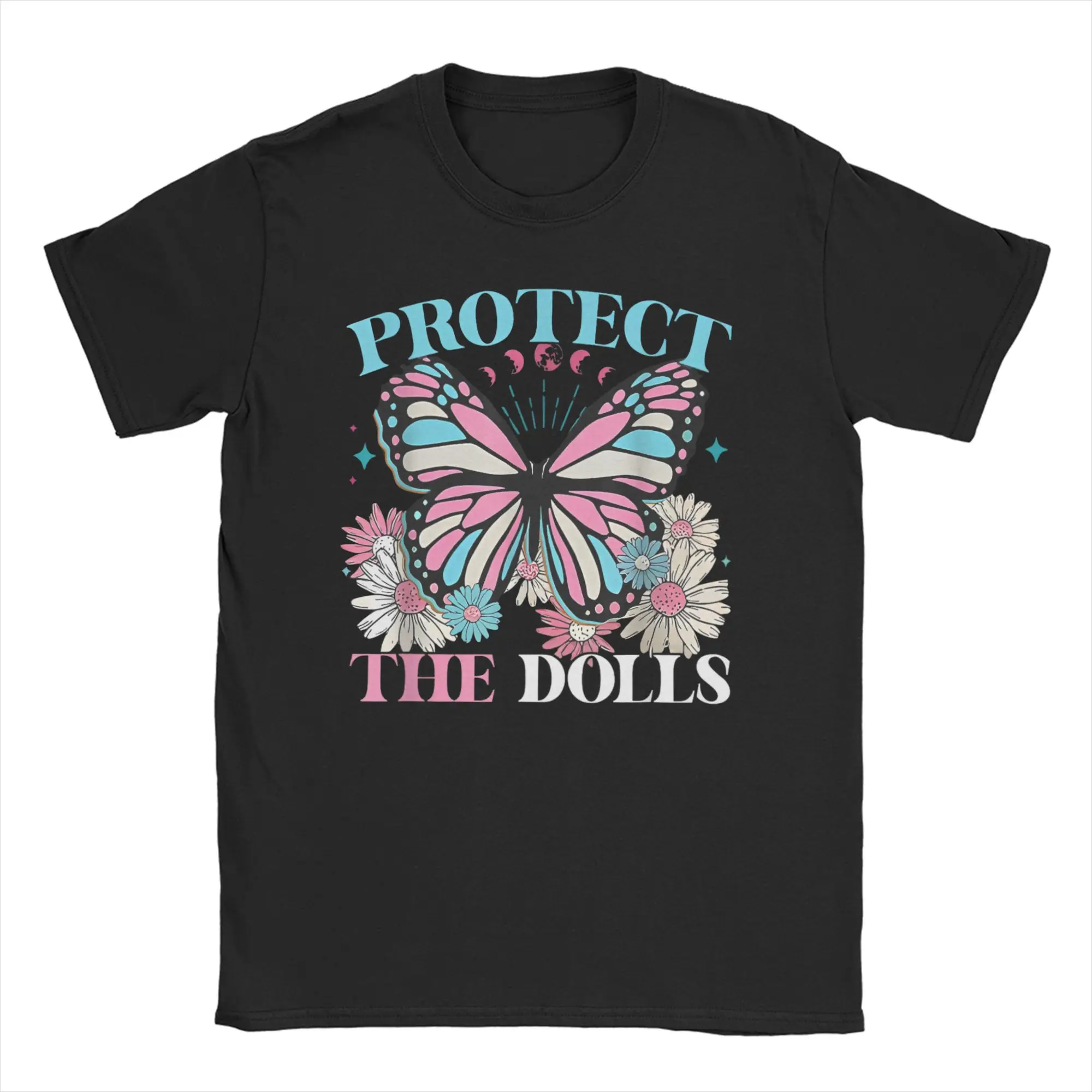 Protect The Dolls T Shirt Men Women's Pure Cotton Funny T-Shirt Round Neck  Tees Short Sleeve Tops Birthday Gift