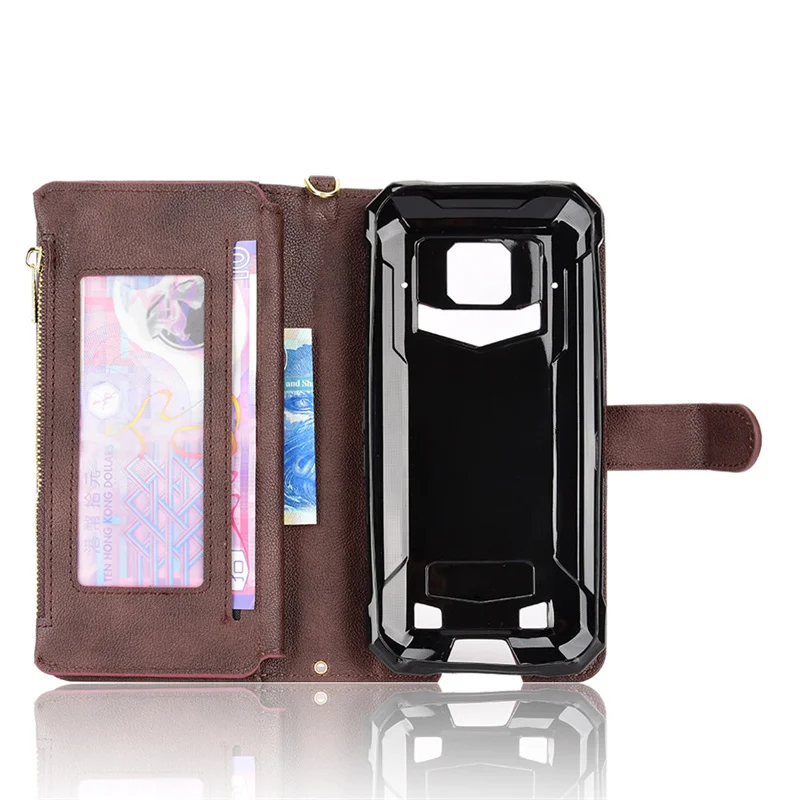 For Doogee S88 Plus Premium Anti-Slip Lanyard All-in-One Shockproof Card Slot Leather Case For Doogee S88 Pro S88 Pro S88 Case