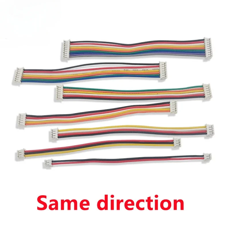 10Pcs/lot  SH 1.0 SH1.0 Wire Cable 2/3/4/5/6/7/8/9/10Pin Electronic Line Double Connect Terminal Plug 100MM/150MM/200MM 28AWG