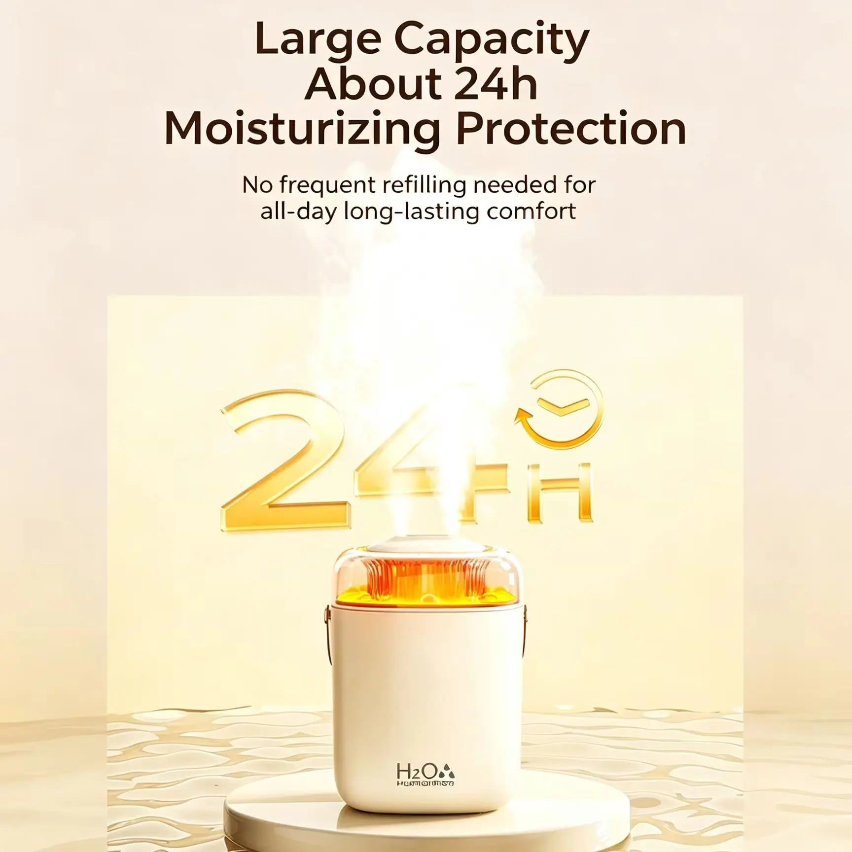 Dual‑Nozzle USB Nano Mist Humidifier, 7‑Color Night Light with Remote Control, Quiet Portable Air Humidifier for Home Travel
