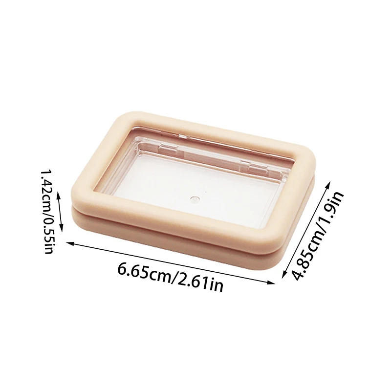 Rectangle Empty Eyeshadow Palette Blush Box Portable Cosmetic Makeup Case Container For Bb Cream Foundation Diy Box