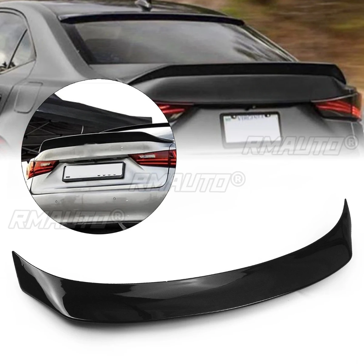 

Автомобильный задний спойлер багажника, модификация крыла, часть для Lexus IS200t IS250 IS300 IS350 2014-2020, седан, задний спойлер багажника, крыло