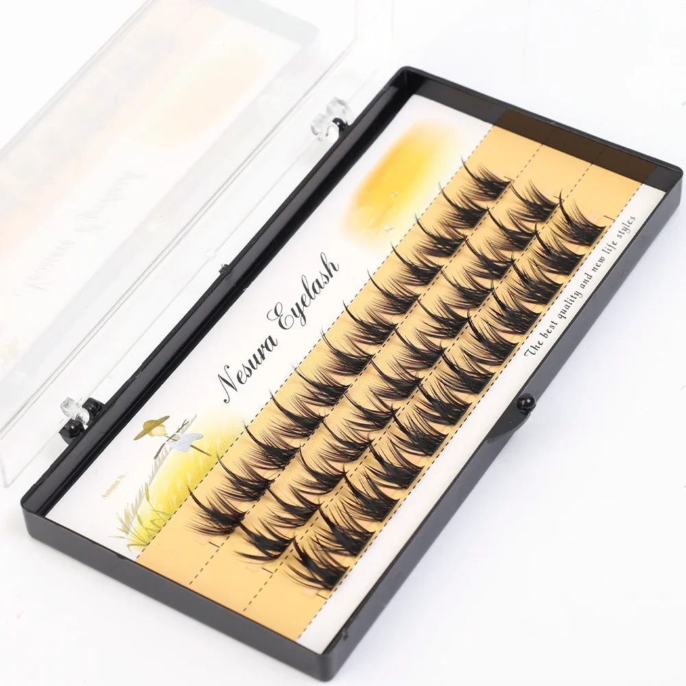 Individuele Zachte Nepwimpers 1 Doos Manga Natuurlijke Pluizige Dikke Clusters Valse Wimpers Handgemaakte Lash Extensie Cosmetische Oogmake-Up