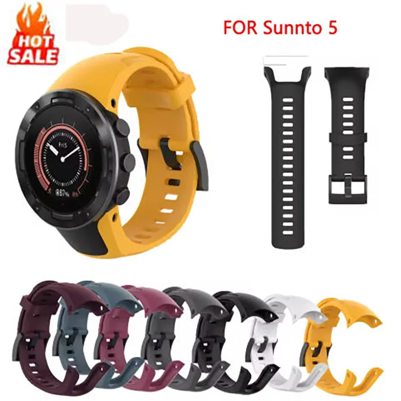 

Soft Silicone Watchband For SUUNTO 5 Strap Replacement Wristband For SUUNTO 5 Bracelet New SmartWatch Band Accessories