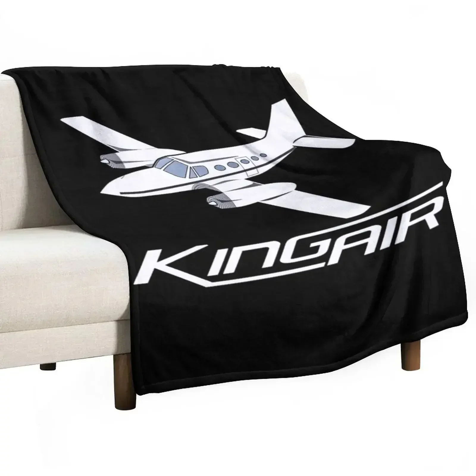 King Air Aircraft Throw Blanket Decorative Sofa Bed Fashionable Moving Blankets