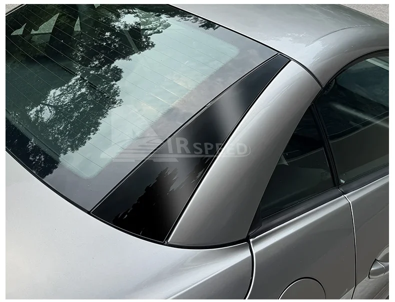 PVC für MERCEDES-BENZ, SLK R171 2004 2005 2006 2007 2008 2009 2010 Carbonfaser-Muster Zierleiste Aufkleber Heckscheiben-Zubehör – Detail 8