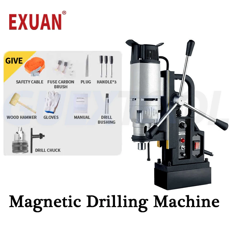 Adjustable Speed Magnetic Drilling Machine Industrial Hollow Drill Precision Tapping Rigs Wood Metal Bench Drill Milling Machine