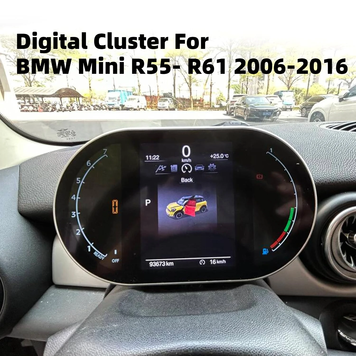 Digital Cluster For BMW MINI R55 R56 R57 R58 R59 R60 2007-2016 R Series Dashboard Speedometer LCD instrument panel Switching
