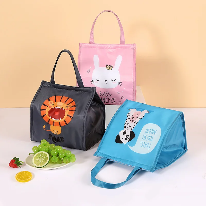 Cartoon termiczna torba na Lunch przenośny izolowany pojemnik Bento torba termiczna torebka chłodząca pojemnik na żywność na piknik dla kobiet dziewczyna dzieci New Arrival