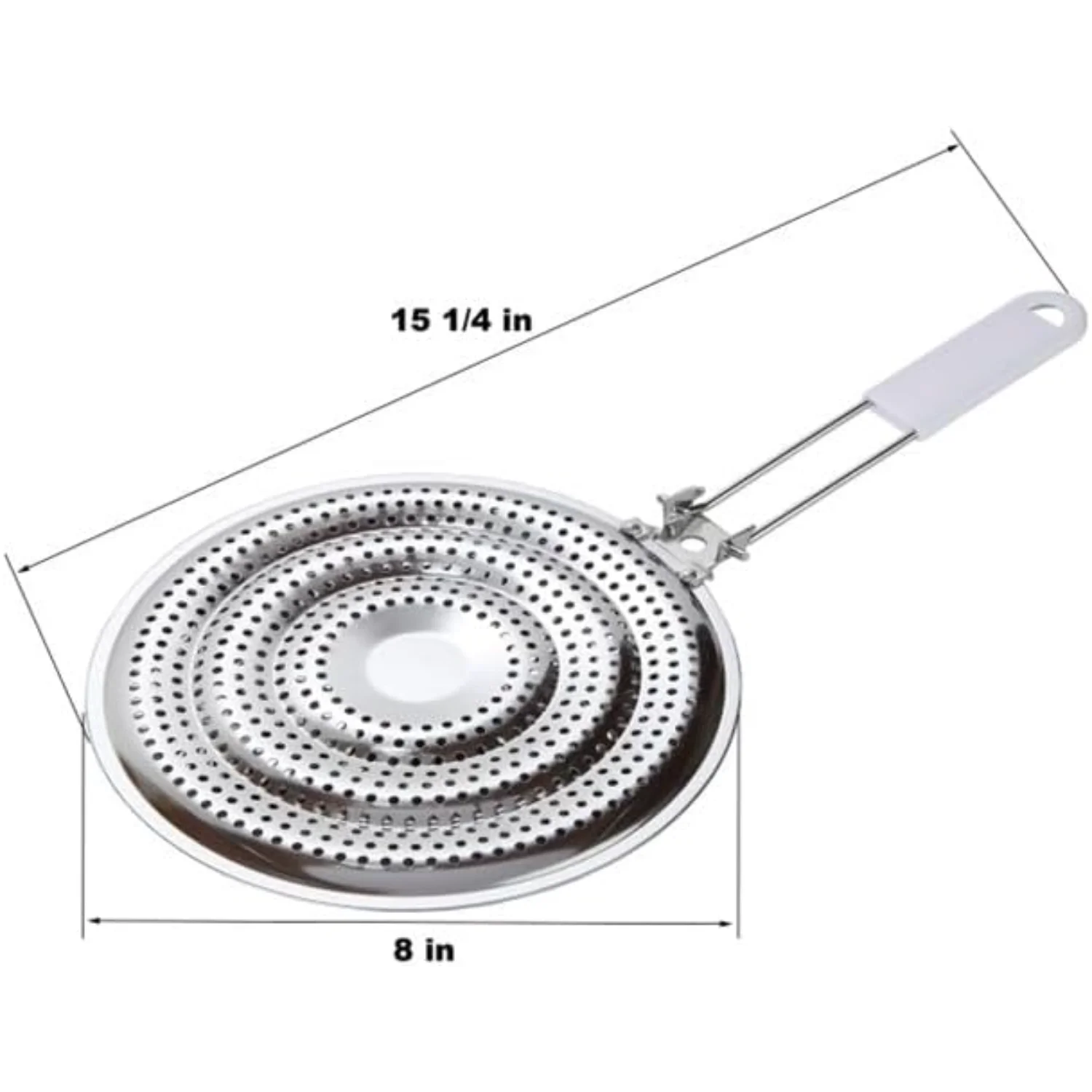 Stainless Steel Heat Diffuser for Gas and  Stove, Induction Cooktop Compatibility, Simmer Plate, Even Heat Distribution, Food Wa