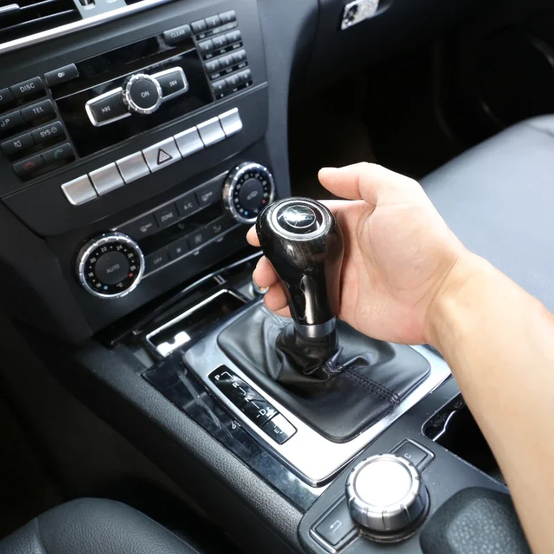 

metyoucar For Mercedes Benz A C G E Class W204 W212 GLK X204 CLS W218 ABS Car Gear Shift Head Trim Cover Car Accessories