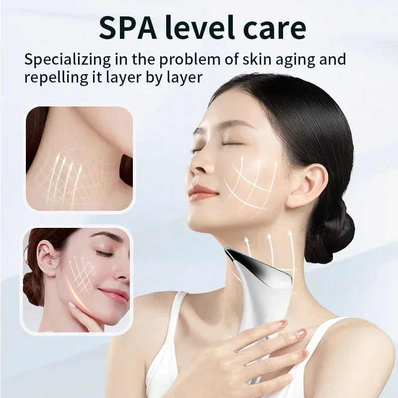 

Beauty Tool Anti Aging Face Lifting Neck Wrinkle Remover Red Light Therapy Skin Firming Microcurrent Face & Neck Massager