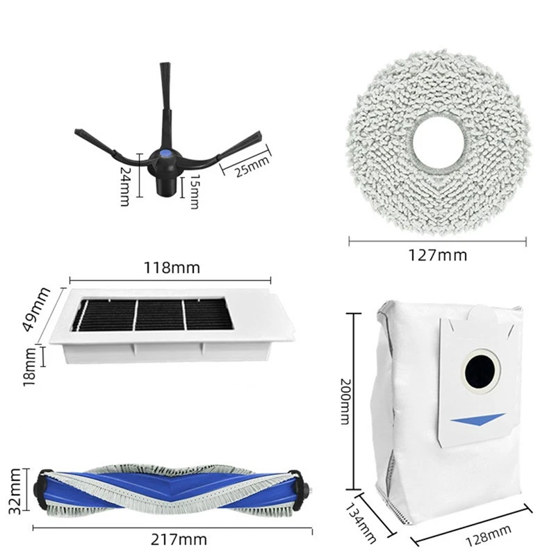 Hot Deal X2S Accessory Suitable For Cobos Sweeping Robot Dust Bag Rag For Cleaning Main Brush Side Brush Filter Screen