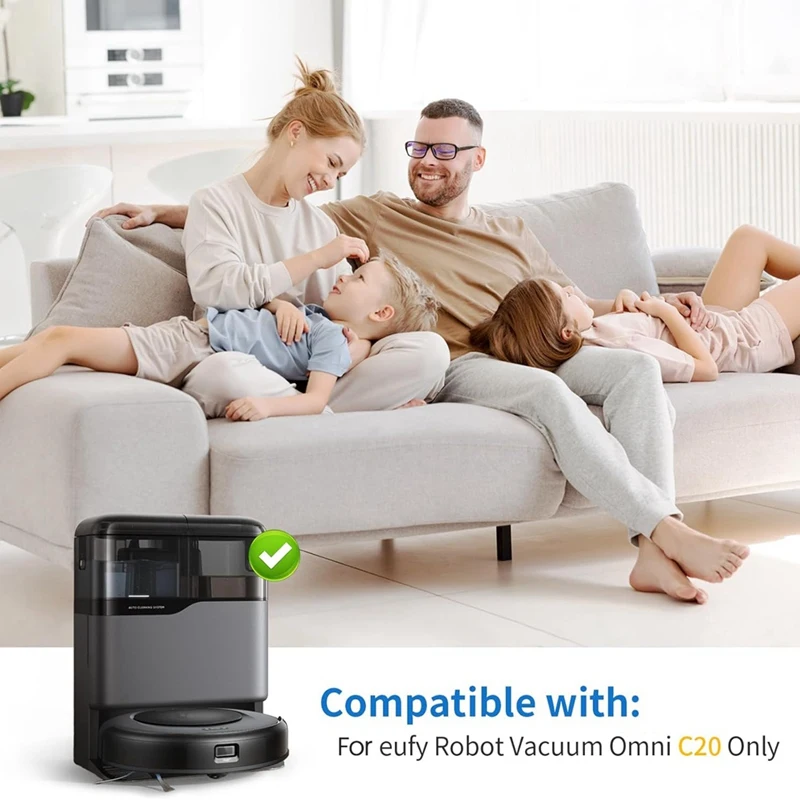 SANQ для Eufy C20 Omni робот-пылесос, комплект запасных частей, основная боковая щетка, фильтр Hepa, швабра, тканевые мешки для пыли