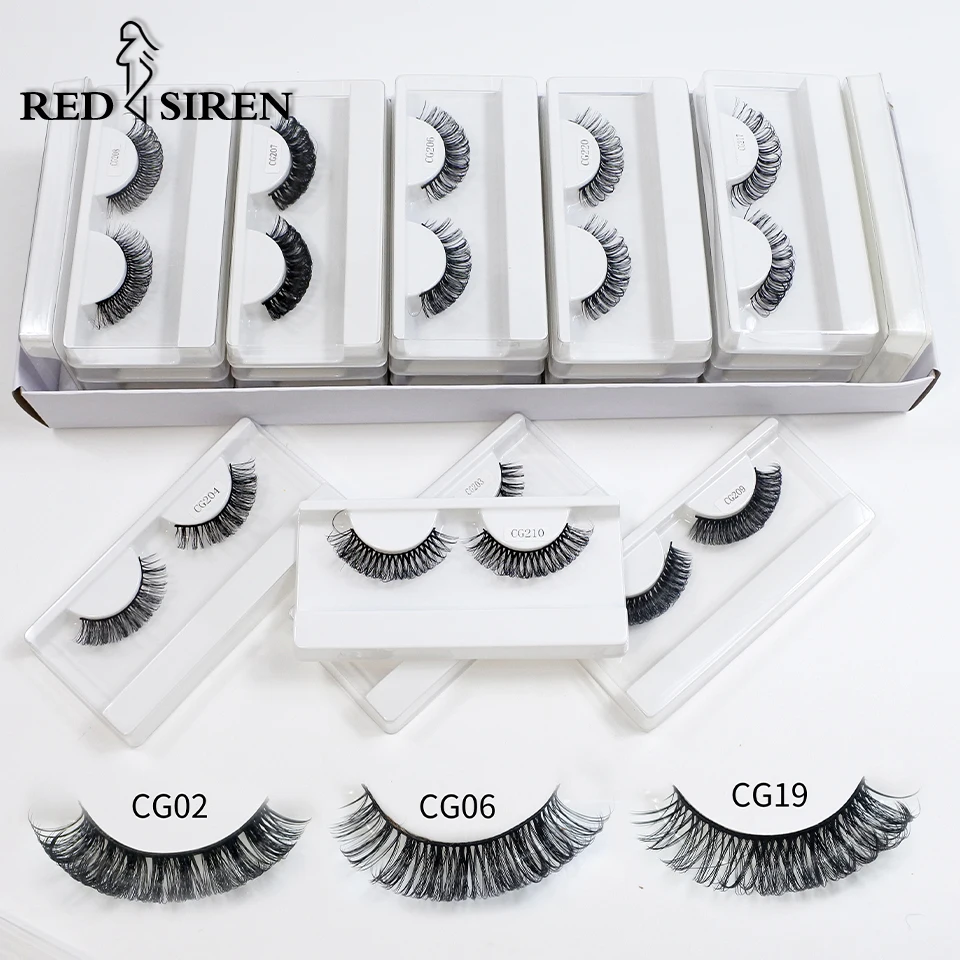 

Russian Strip Lashes Wholesale 5/30/50/100 Pairs Fluffy Natural Wispy D Curl Strip Lashes In Bulk Fake Eyelashes