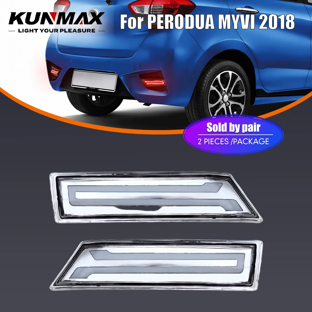 

Для Perodua Myvi 2018: Новые светодиодные задние бамперные фонари, задние отражатели, ходовые огни (DRL), стоп-сигналы, аксессуары, белые линзы