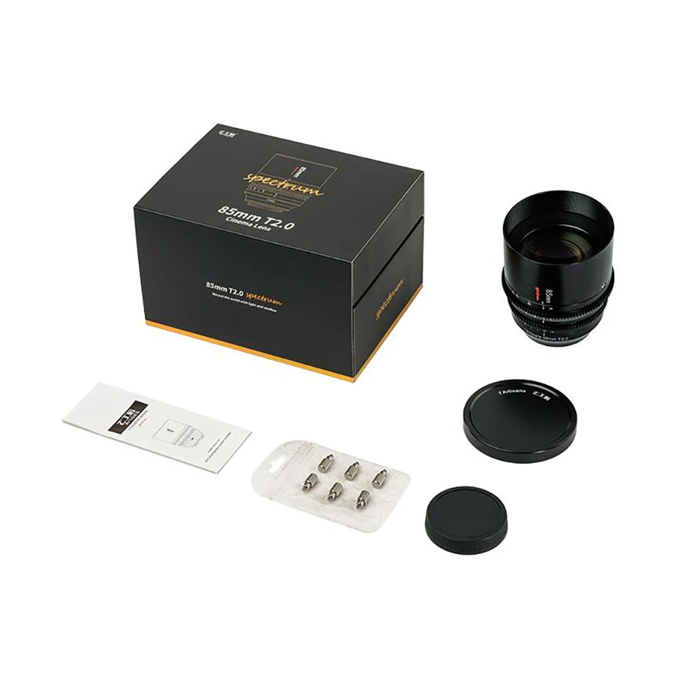 7artisans 35mm 50mm 85mm T2.0 Spectrum Full Frame Cine Lens for Sony A7 Nikon Z5 Z50 Canon R5 R6 L Mount