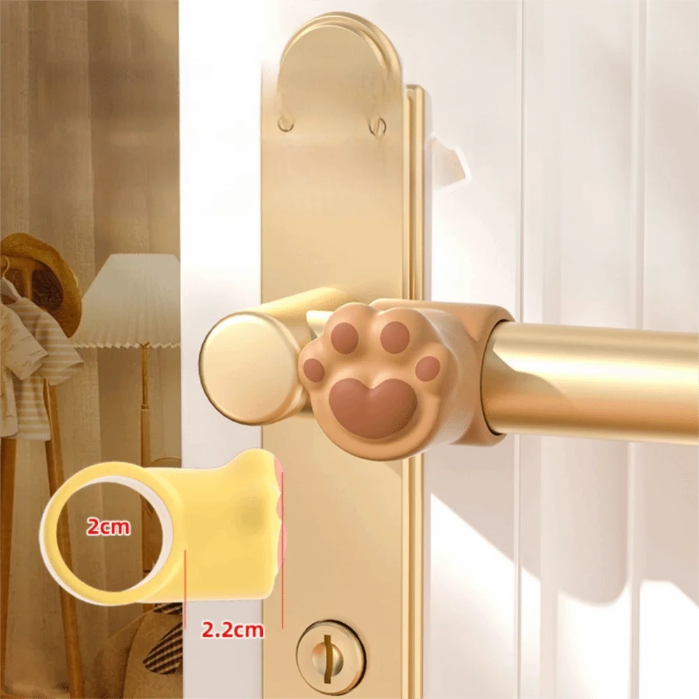 4 قطعة سدادة باب من السيليكون المتين المضادة للصدمات على شكل كرتوني مقبض الباب كتم الصوت واقي حائط عملي لتزيين المنزل #6