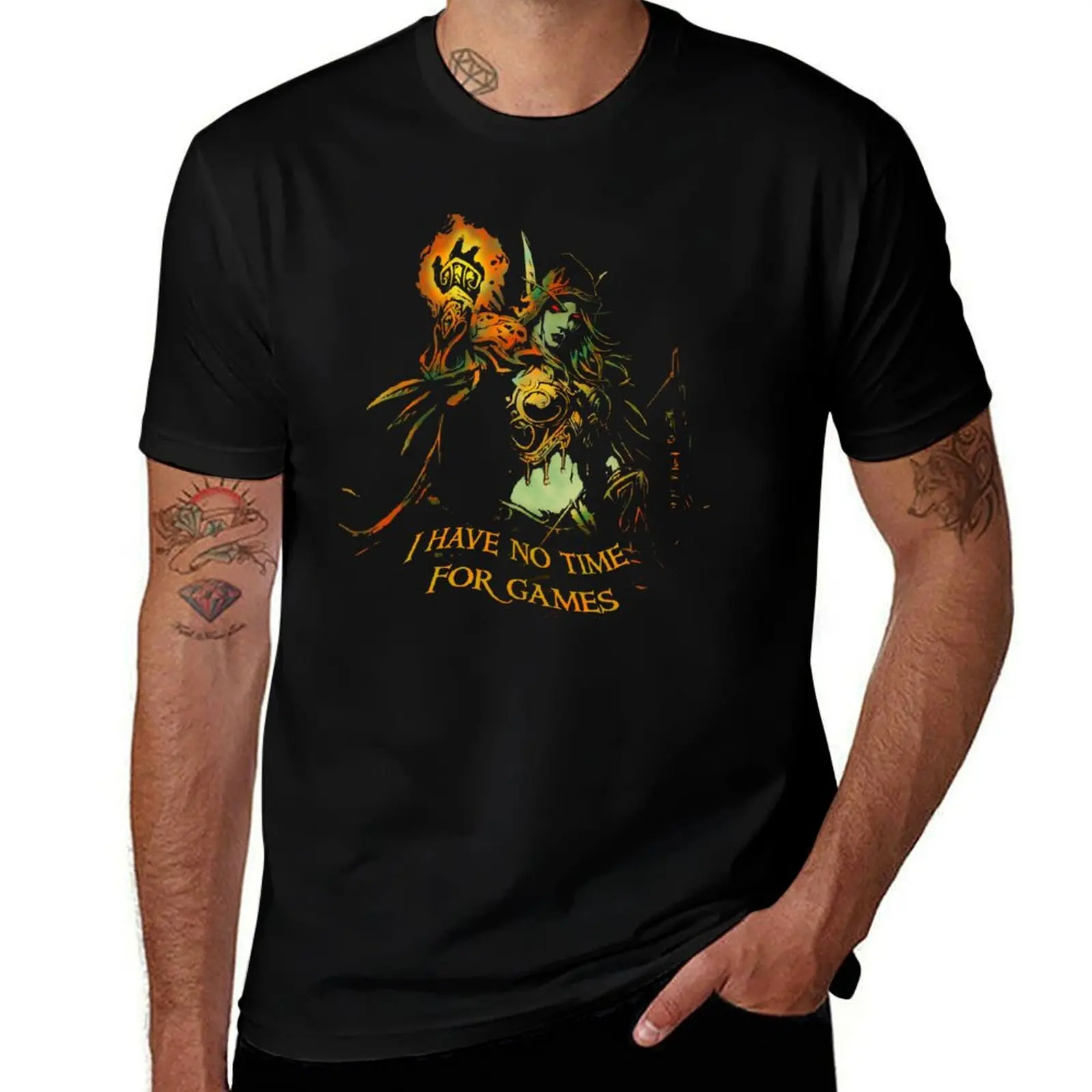 

No Time for Games T-Shirt cotton t shirts high quality man t shirt graphic T-Shirt